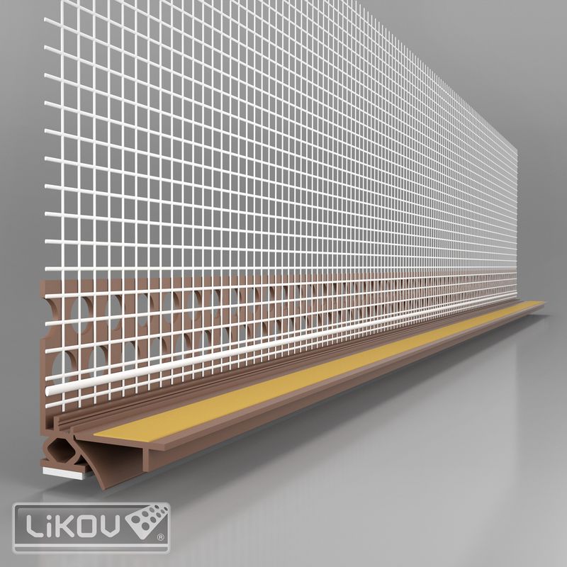 PROFIL ELASTIC CONEXIUNE TAMPLARIE CU BUZA DE PROTETIE COLOR LS2 FLEX 2D COLOR